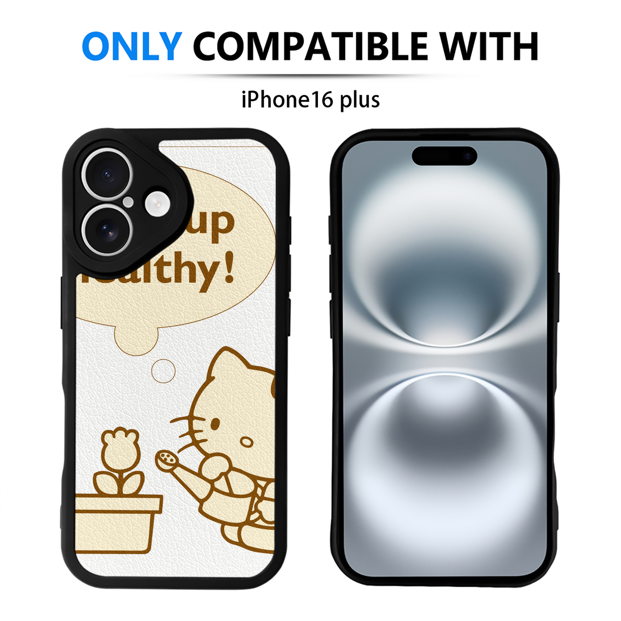 （画像用） Hello Kitty ハローキティ 【iPhone 16シリーズ対応】シリコンスマホケース（レザー調） 材質：シリコン